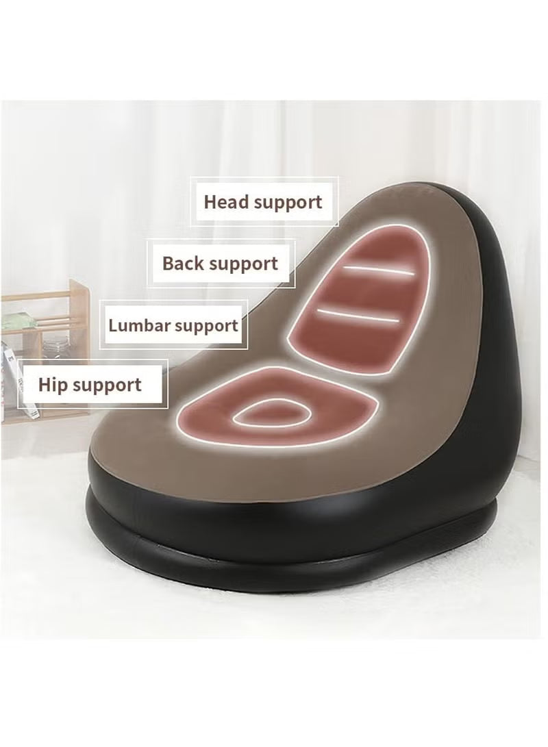 2Pcs Portable Inflatable Sofa Chair Air Pump Outdoor - Indoor