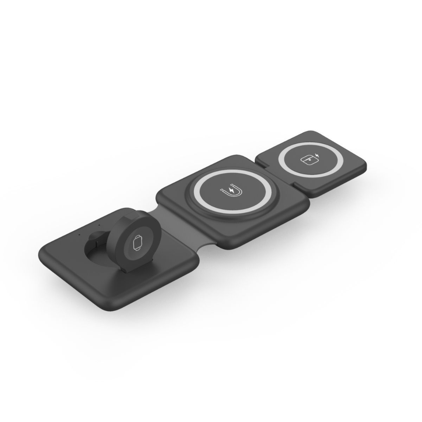 CHARGEPOD Foldable Magnetic 3-in-1 Fast-Charge Hub