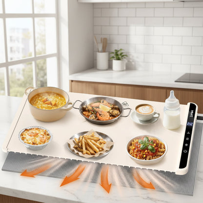 Electric Tabletop Food Warmer Mat Heat Resistant Serving
