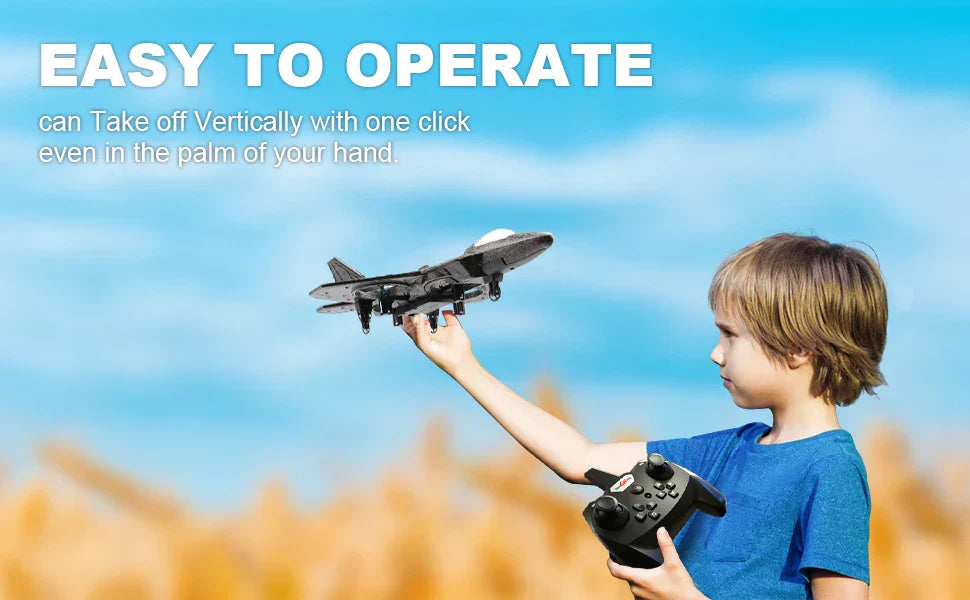 RC Fighter Drone With Gravity Sensor Quad Motor Aircraft