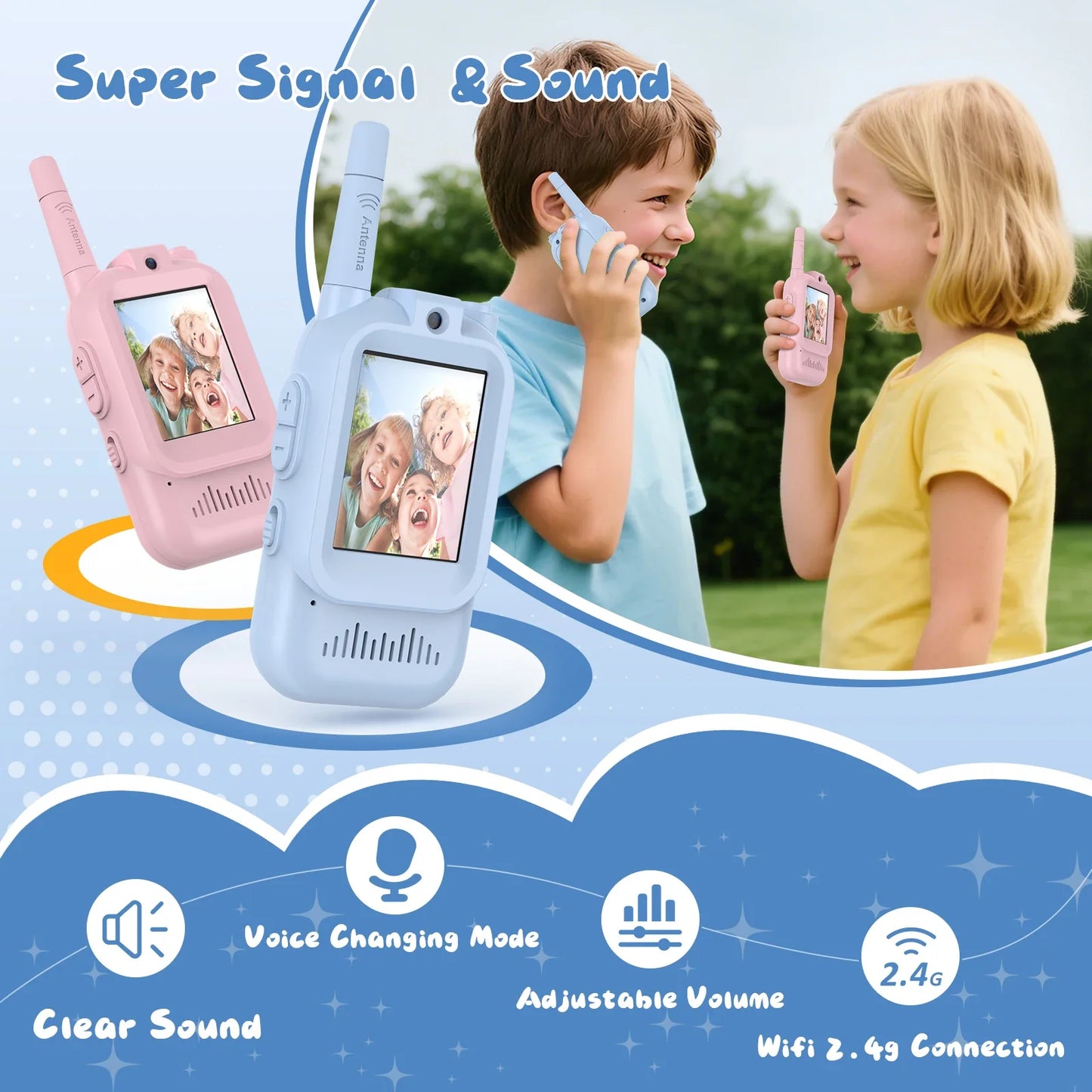 Kids Video Walkie Talkie – 2-Pack