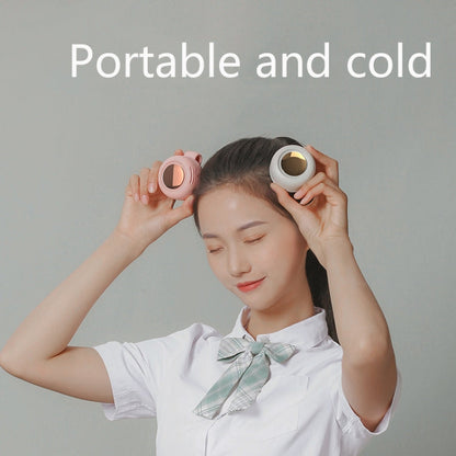 MF019 Small Whirlwind Leafless Fan Portable Clip Waist Fan(White)