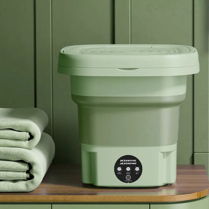 Foldable Portable Washer With Built-In Dryer For Home Use
