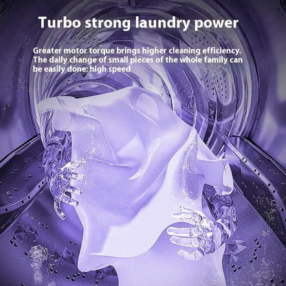Foldable Portable Washer With Built-In Dryer For Home Use