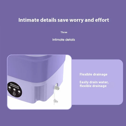 Foldable Portable Washer With Built-In Dryer For Home Use
