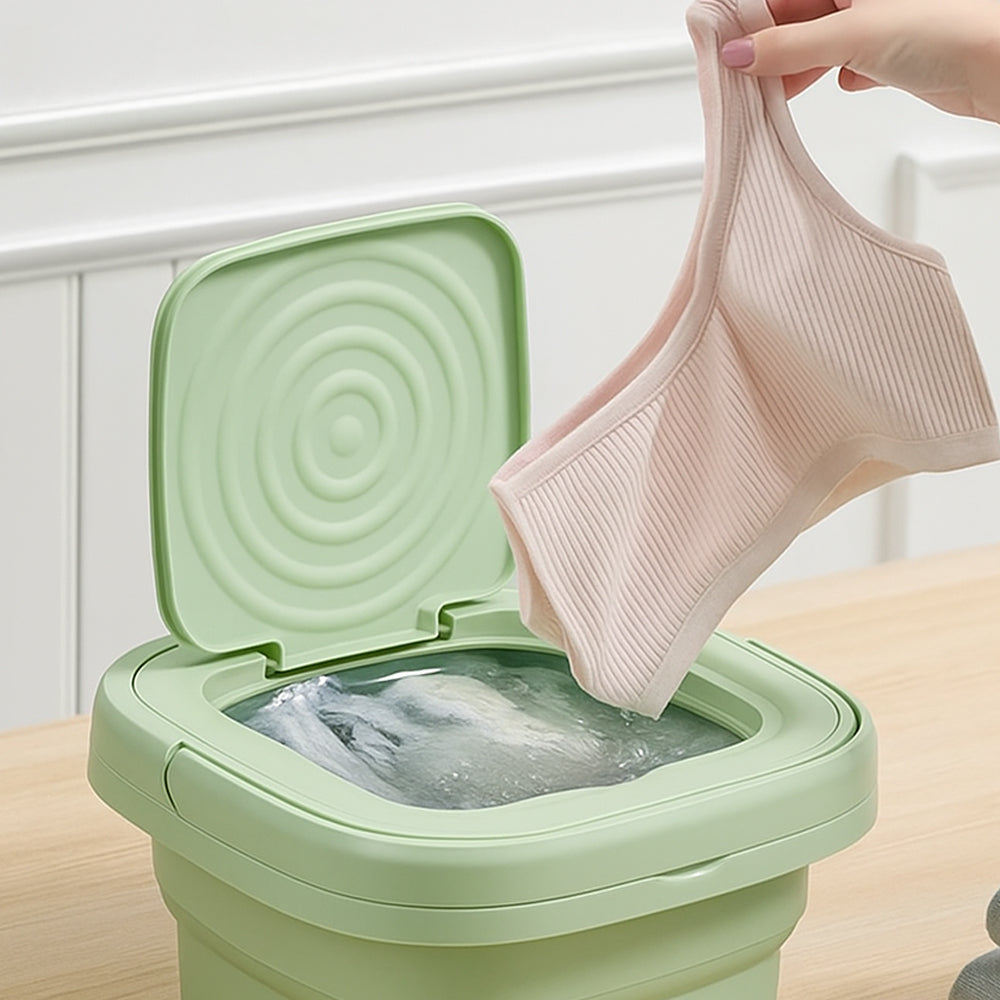Foldable Portable Washer With Built-In Dryer For Home Use