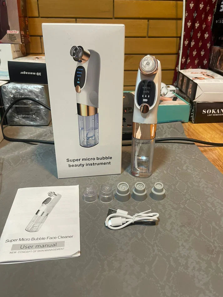 Super Micro Bubble Facial Cleansing Device & Blackhead Remover